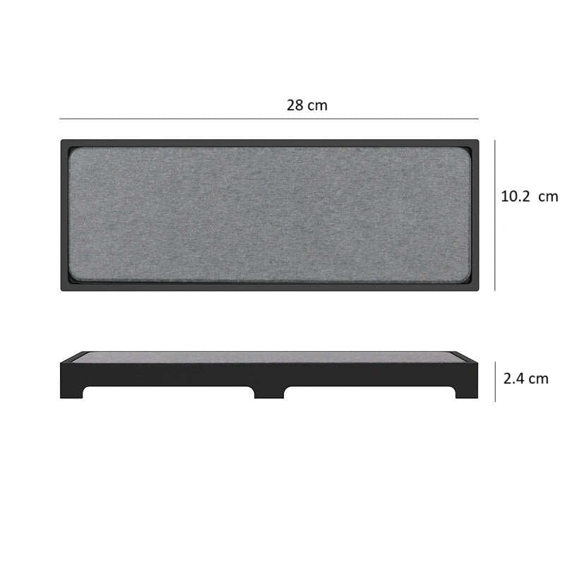 Silicone Diatom Mud Drying Tray with Fast-Absorb Sponge Rack(28 cm)