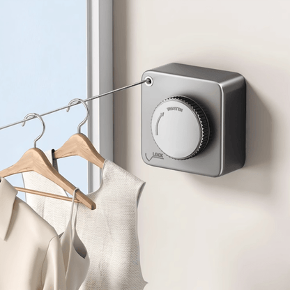 Retractable Indoor Outdoor Clothesline with Anti-Droop Design