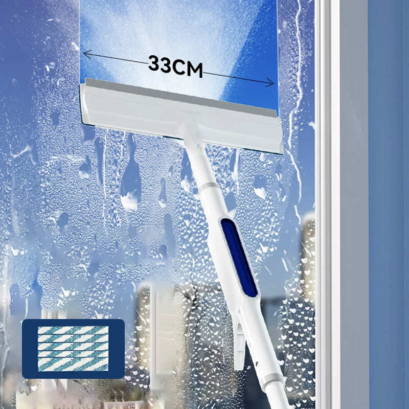 Double-sided spray expansion window cleaner