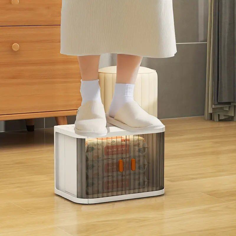Versatile Transparent Folding Storage Shelf