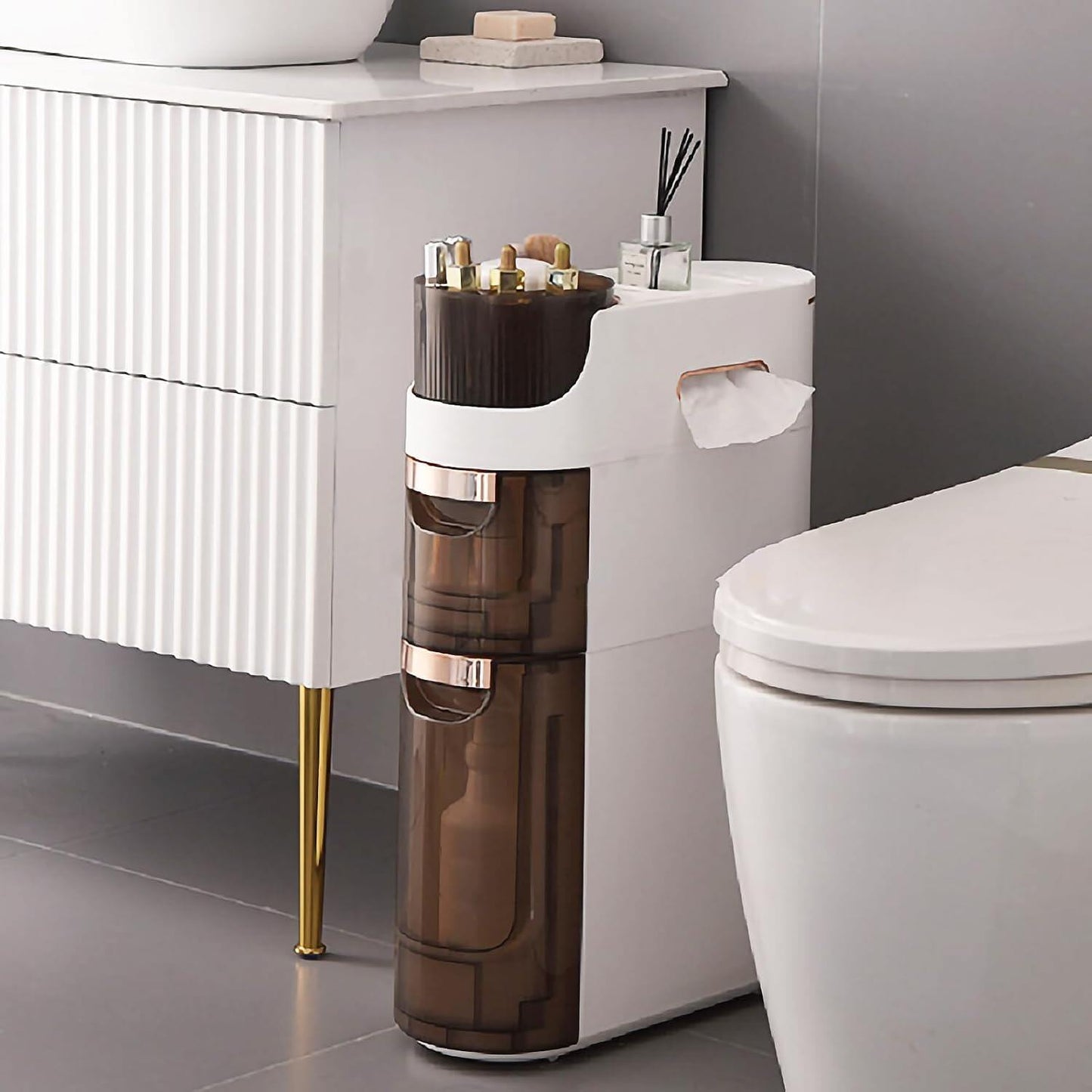 Multi-Purpose Slim Design Rolling Storage Cart