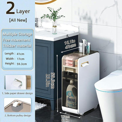 Slim-Fit Multi-Functional Storage Cabinet