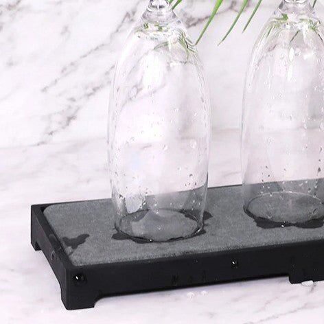 Silicone Diatom Mud Drying Tray with Fast-Absorb Sponge Rack(28 cm)