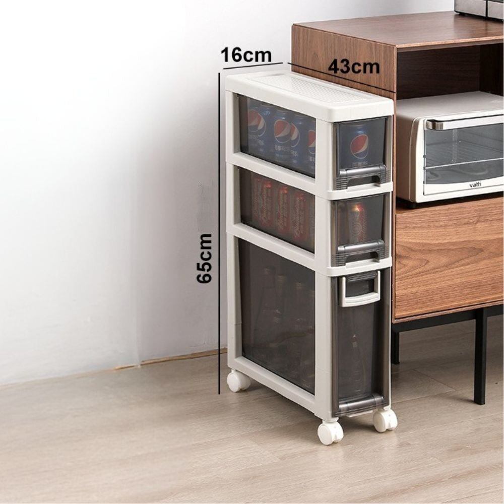 Space Saving Slim Organizer with Drawers