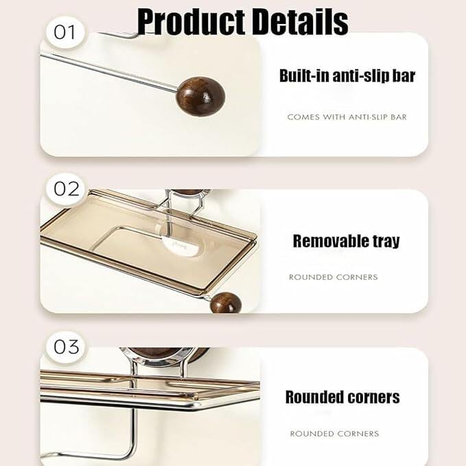 Suction Cup Wall-Mount Toilet Paper Holder