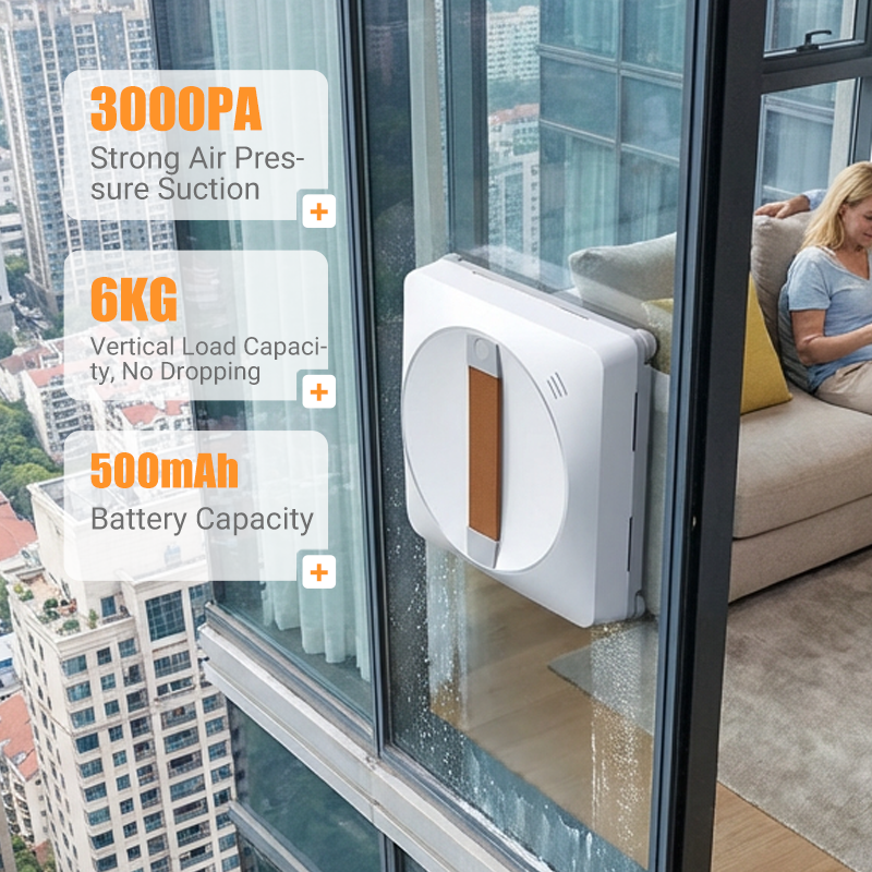 Automatic Window Cleaner with Dual Spray Spots? Streaks? Let this smart robot handle the shine!