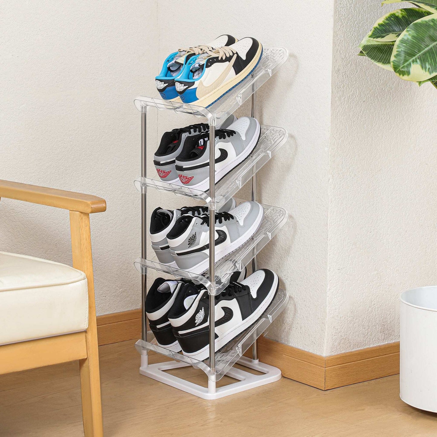 Multi-layer Stackable Steel Shoe Stand