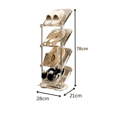 Multi-layer Stackable Steel Shoe Stand