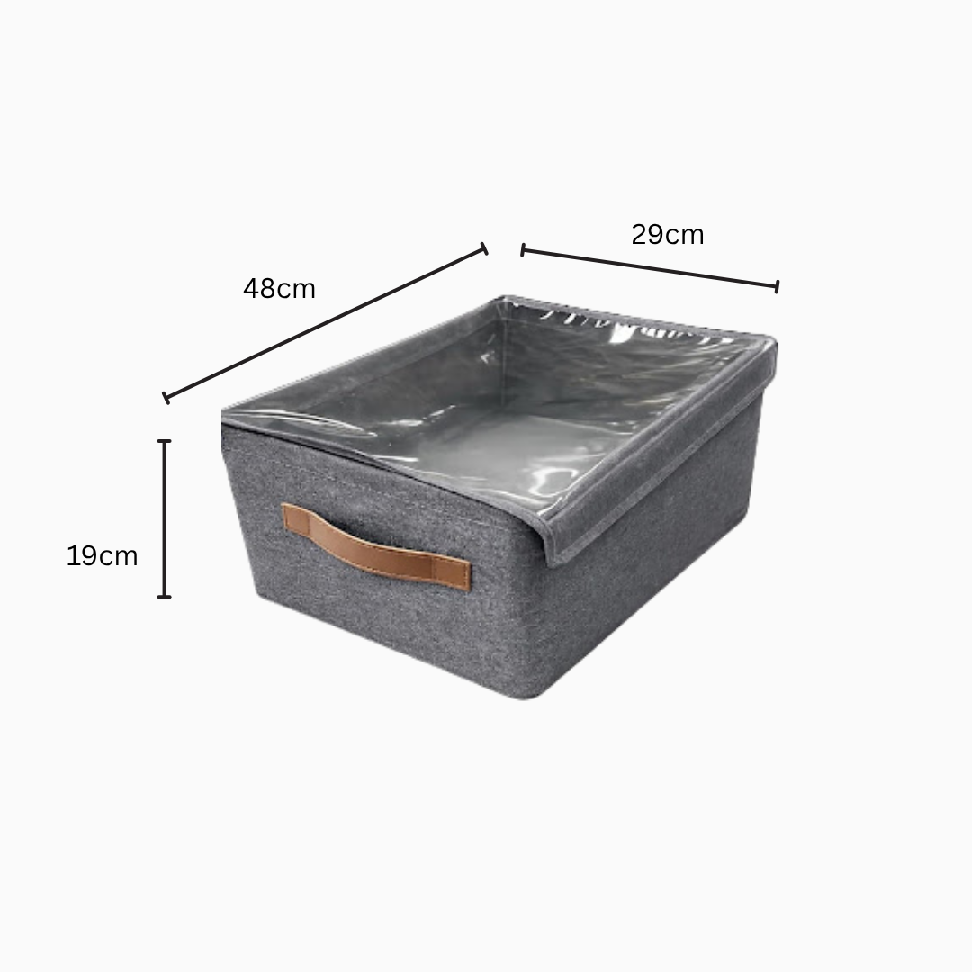 Fold & Stack Dustproof Storage Basket