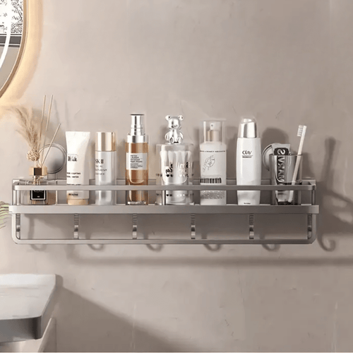 Punch-Free Bathroom Storage Rack (59cm)