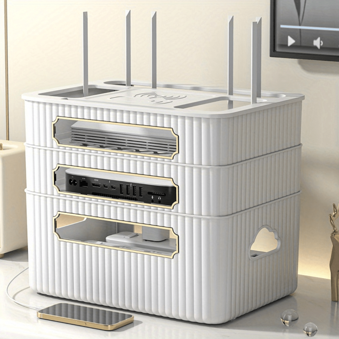 Multifunctional Router Storage Box