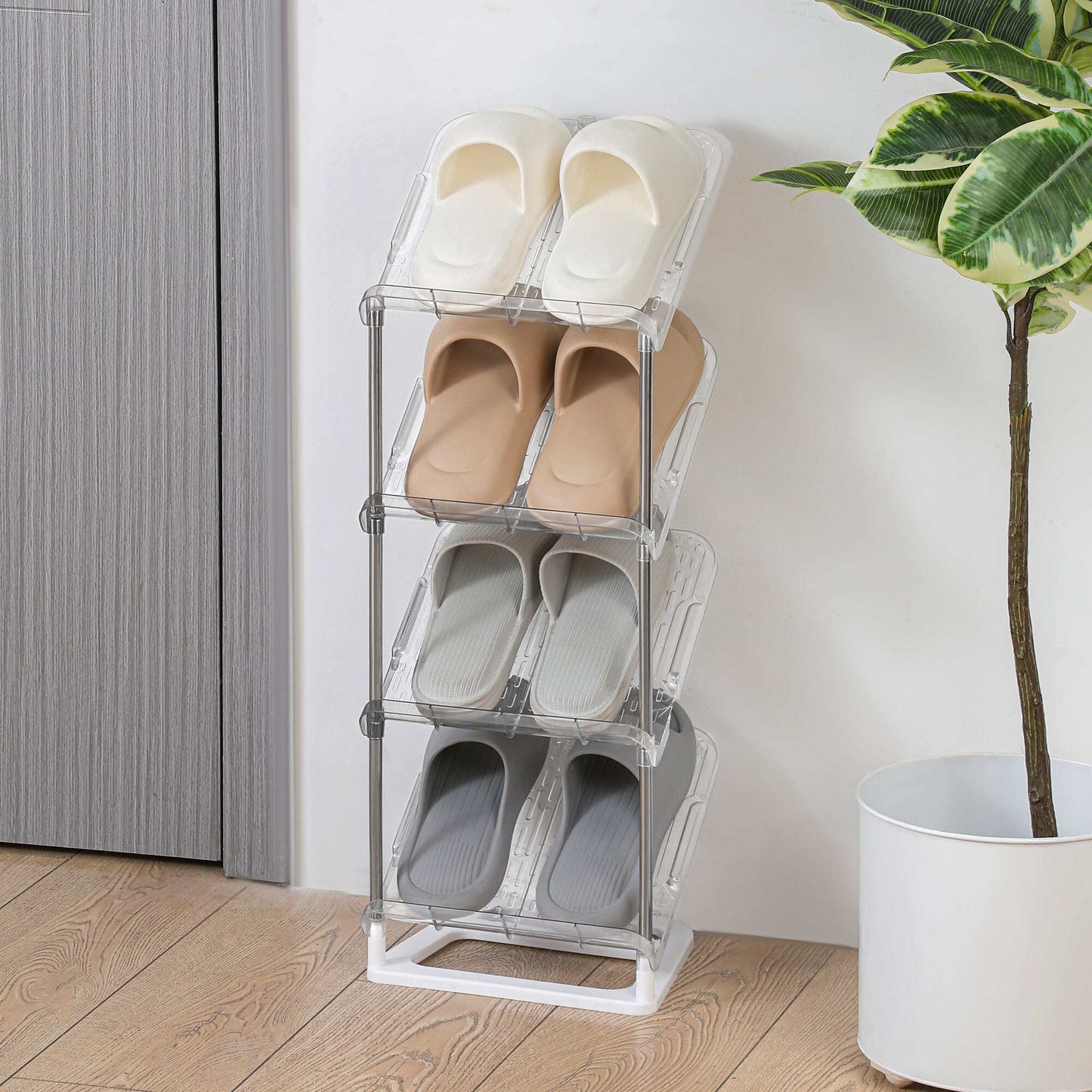 Multi-layer Stackable Steel Shoe Stand
