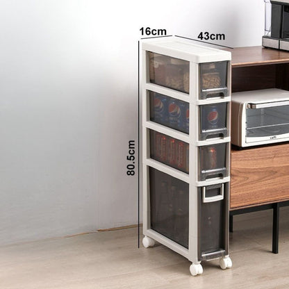 Space Saving Slim Organizer with Drawers