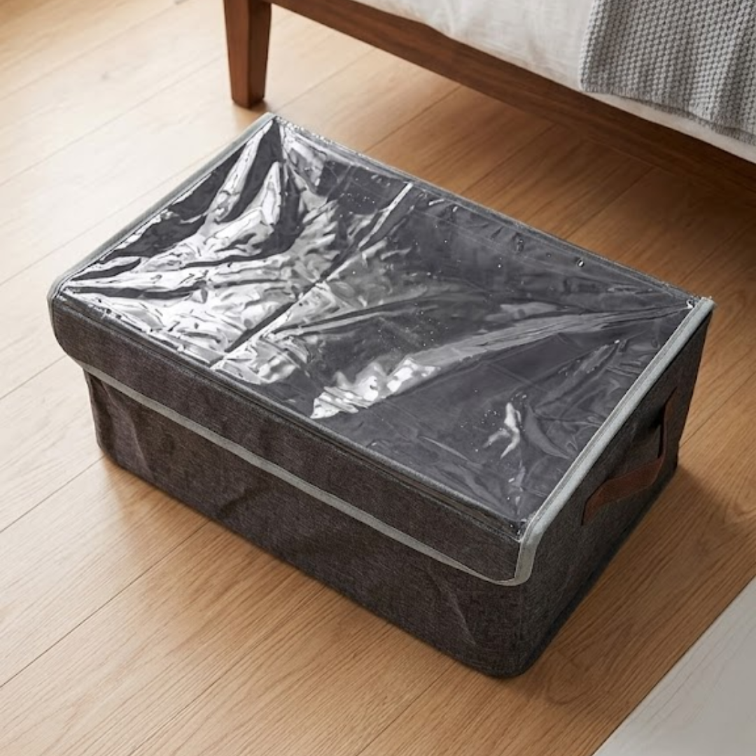 Fold & Stack Dustproof Storage Basket