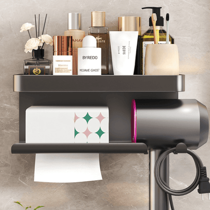 Multifunctional Aluminum Wall Storage & Dryer Rack (31cm)