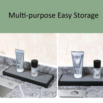 Silicone Diatom Mud Drying Tray with Fast-Absorb Sponge Rack(28 cm)
