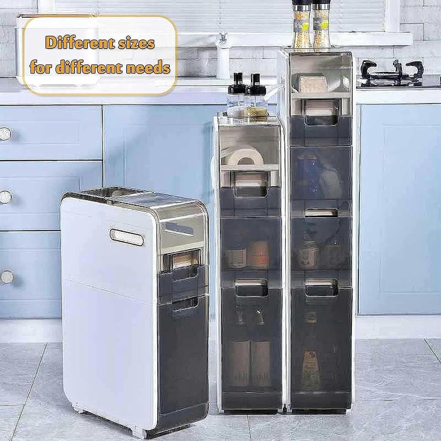Slim-Fit Multi-Functional Storage Cabinet