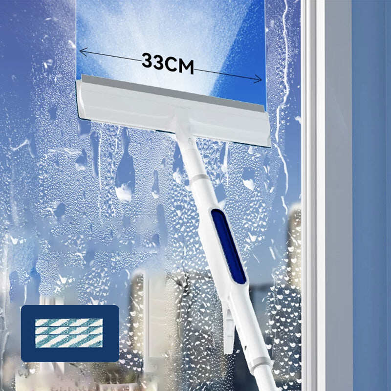 Double-sided spray expansion window cleaner