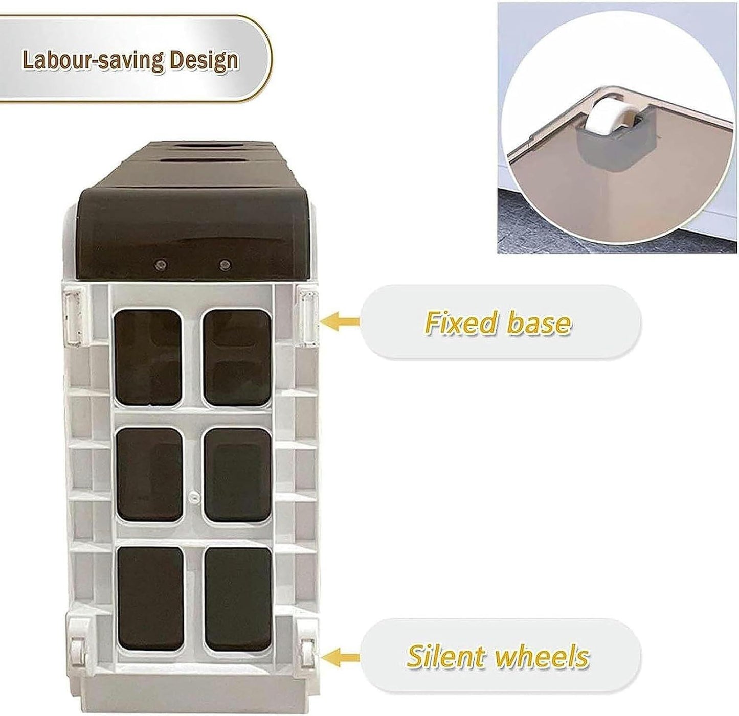 Slim-Fit Multi-Functional Storage Cabinet