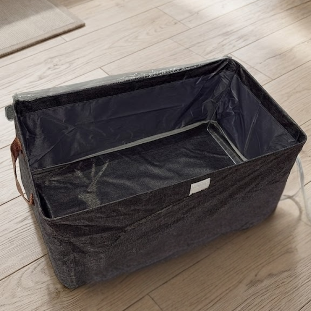 Fold & Stack Dustproof Storage Basket